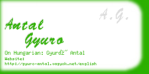 antal gyuro business card